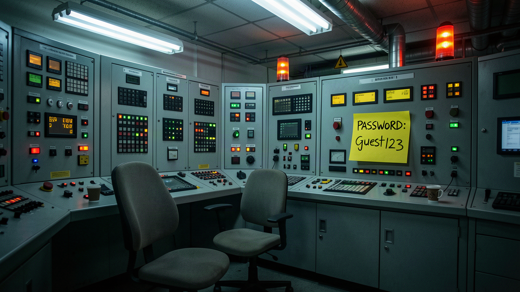 Water treatment control room demonstrating robust, accessible security protocols