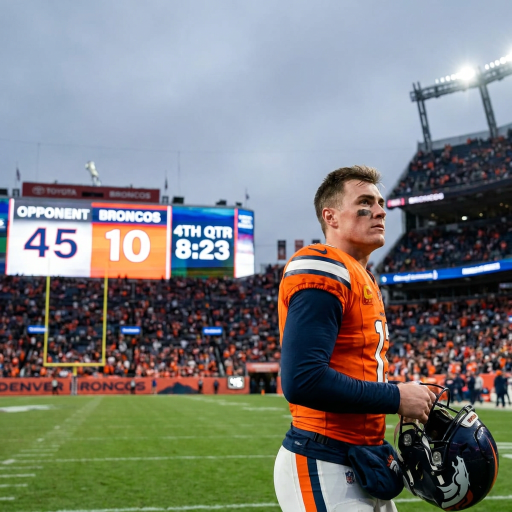 A quarterback running out of a locker tunnel into warm late-summer stadium light